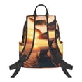 thumbnail image 2 of Naloa Hawaiian Sunset Beach Print Lightweight DayBackpack Suitable for school, work, shopping, travel, etc., 2 of 5