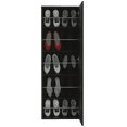 thumbnail image 6 of Depot E-Shop Baltimore Wall Mounted Shoe Rack With Mirror, Black, 6 of 7