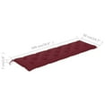 thumbnail image 2 of Veryke 70.9" Garden Bench Cushion with Ties for Indoor Outdoor Furniture, Wine Red, 2 of 6