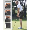 thumbnail image 4 of PULI Men’s Golf Hybrid Dress Shorts Lightweight Quick-Dry Summer Flat Front Casual Shorts with Pockets, 4 of 6