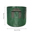 thumbnail image 3 of Rijanmt Thickened Planting Bags with Handles,Waterproof Plastic Plants Grow Bags,Moveable Planting Containers for Outdoor Vegetable,Trees,Flowers and Herbs Gardening,15.74x15.74x11.81 Inch, 3 of 6