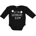 thumbnail image 3 of Inktastic Let the Shenanigans Begin Boys or Girls Long Sleeve Baby Bodysuit, 3 of 5