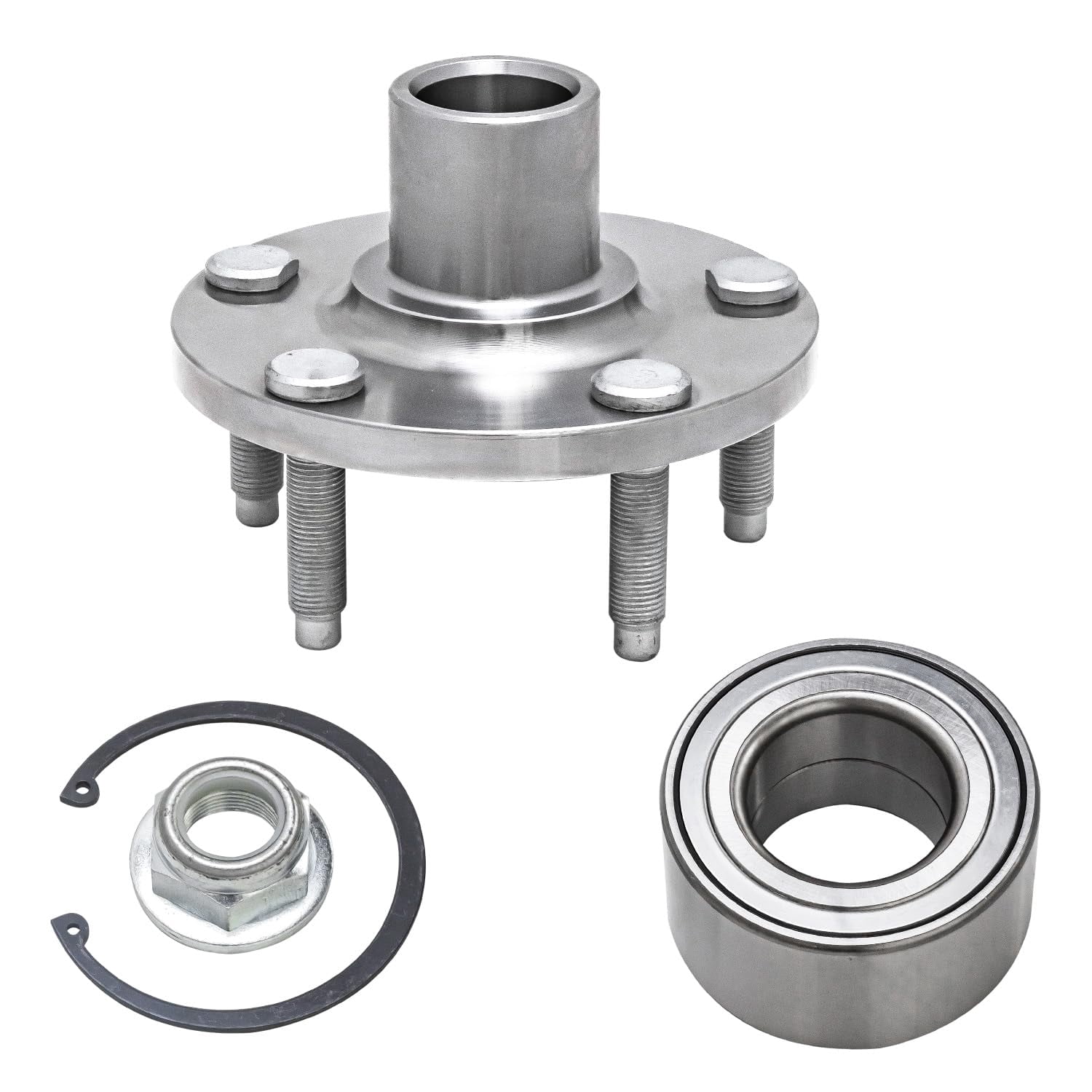Detroit Axle - Front Wheel Bearings & Hubs Assembly Replacement for 2007 2008 2009 2010 Ford Edge Lincoln MKX - 2pc Set