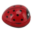 thumbnail image 1 of Handheld Desktop Vacuum Sweeper, Red Ladybird Cordless Ergonomic Rotating Mini Desktop Vacuum Cleaner For Study Room, 1 of 8