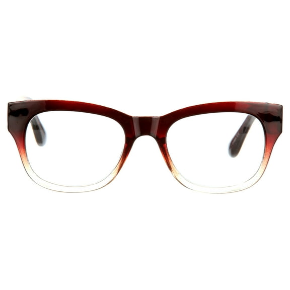 Jonas Paul Eyewear Blue Light Glasses, Brown / Crystal Fade, Magnifying Acrylic Lens, Unisex