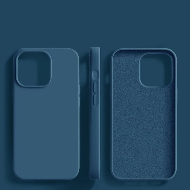 Funda de silicona líquida Original para iPhone 15 14 13 12 11 Pro Max Mini 7 8 6 6s Plus X XR XS Max accesorios de cubierta suave a prueba de golpes