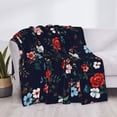 thumbnail image 4 of Throw Blanket for Couch, vintage rose Super Soft Fuzzy Comfy Warm Throw Blanket, Cuteness Lightweight Cozy Plush Flannel Blanket & Throws for Sofa and Bed All Season, 4 of 5