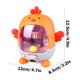 thumbnail image 2 of Juego de juegos deportivos de escritorio | Tiro con catapulta de aros en miniatura | Simulación de fútbol de pingüino pollo | Material ABS | Coordinación Mano-Ojo Interactiva | 13x12x10cm | Amarillo, 2 of 5