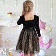 thumbnail image 6 of Ardorlove Kids Girls Long Sleeve Velvet Tulle Dress Square Neck Tutu Princess Dress for Wedding Birthday Commemorative Day Party, 6 of 7