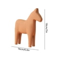 thumbnail image 2 of Modern Minimalist Wooden Horse Decor - Creative Wood Horse Statue Ornament for Home Living Room TV Stand Coffee Table Decor, Rustic Wooden Horse Figurine for Indoor Desktop Art Decor Gift, Khaki, 2 of 7