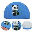 thumbnail image 3 of Unique Bargains 1 Pc Knitted PU Elastic Cartoon Animal Swim Cap Blue, 3 of 6