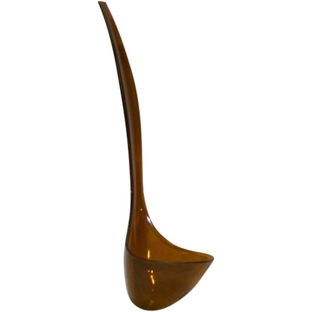 Plastic Amber Punch Bowl Ladle
