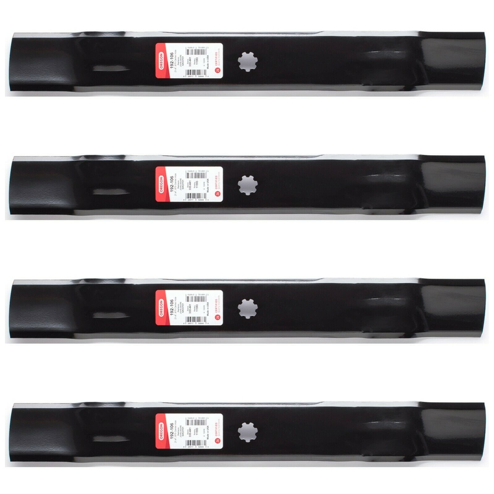 4PK USA Mower Blade for 42" John Deere E110