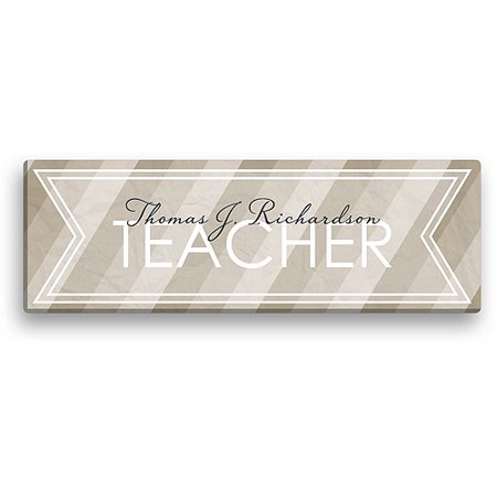 Personalized 6" x 18" Career Canvas, Beige