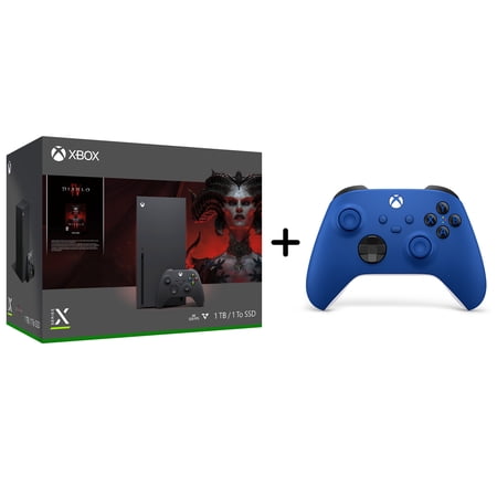 Xbox Series X Diablo 4 Bundle + Microsoft Xbox Wireless Controller Shock Blue - Microsoft Xbox Series X