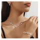 thumbnail image 1 of Xtellar Joyería Juego De Collar Pulsera Pendientes Para Novia Mujer Plateado, 1 of 1
