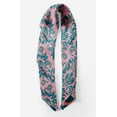 thumbnail image 2 of Bimba Pink Vector Design Damask Pure Silk Printed Head Bandanas Summer Neck Wrap Scarf 40 x 80 Inches, 2 of 6
