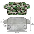 thumbnail image 5 of Jiueut Green Camo Print Windshield Cover for Ice and Snow, Saint Patrick's Day Decor UV Resistant Car Windshield Cover Protection Dustproof Winter Auto Accessories for Outdoor Camping Parking, 5 of 6
