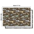 thumbnail image 6 of Brown Colorful Dinosaurs Fossils Pattern Summer Placemats Table Placemats Set Of 4-Linen Kitchen Washable Placemats Table Mats 11.8"x17.7" Non-Slip Heat Resistant, 6 of 6