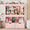 Pink, variant on VortinT Toy Storage Organizer with 100L Stuffed Animal Storage, 3-Tier Montessori Wooden Kids Bookshelf with Movable Drawers, Cube Storage, 51.7" H Storage Cabinet for Kids Room, Green