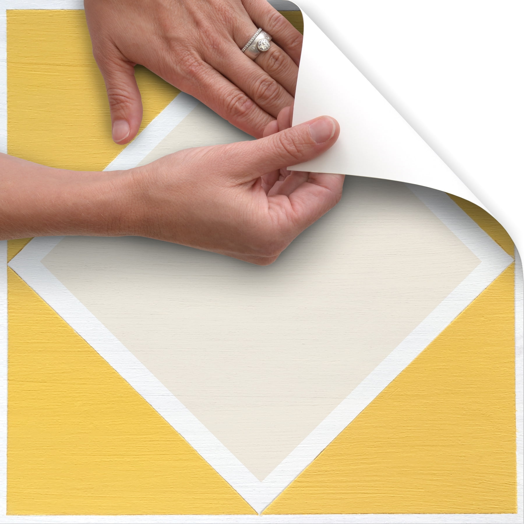 Con-Tact Brand Floor Adorn Vinyl 12 in x 12 in, Diamond (6pk)