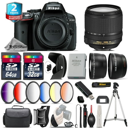 Nikon D5300 DSLR Camera + AFS 18-140mm VR + 6PC Graduated Filter - 96GB (Nikon D5300 With 18 140mm Lens Best Price)