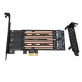 thumbnail image 2 of Adaptador M.2 SATA SSD NGFF a PCIE de hasta 6 Gbps NCQ Adaptador M.2 PCIE dual Plug and Play compatible con MSI para chasis de escritorio, 2 of 14