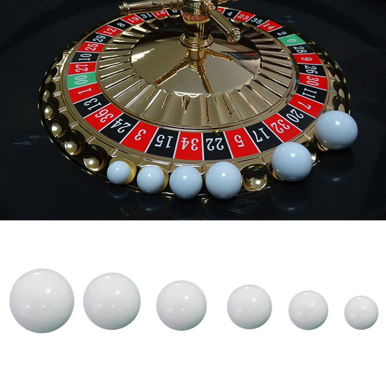 5pcs Russian Roulette Ball Casino Roulette Game Replacement Ball Acrylic  Ball