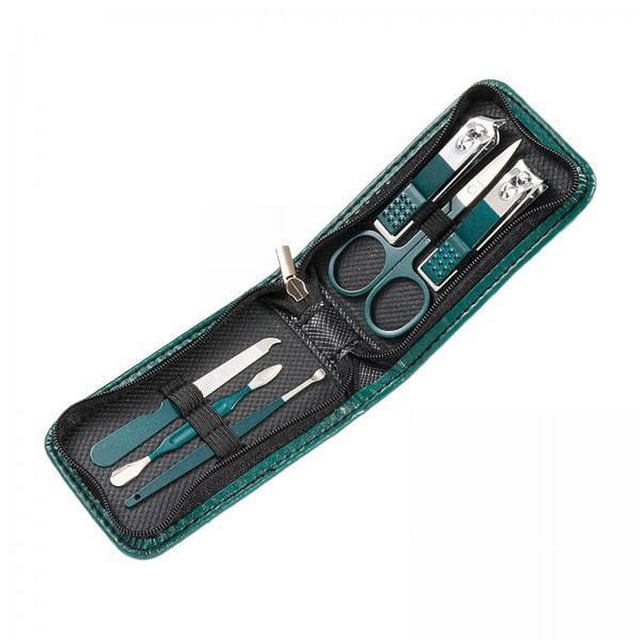 Juego de herramientas de manicura Strade Fareast Limited 6 piezas con funda de cuero PU