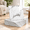 White Grey2-11.8" x 11.8" x 10Pack, variant on White Grey2 11.8" x 11.8" x 10Pack PVC Foam Peel and Stick Decorative Wall Panels