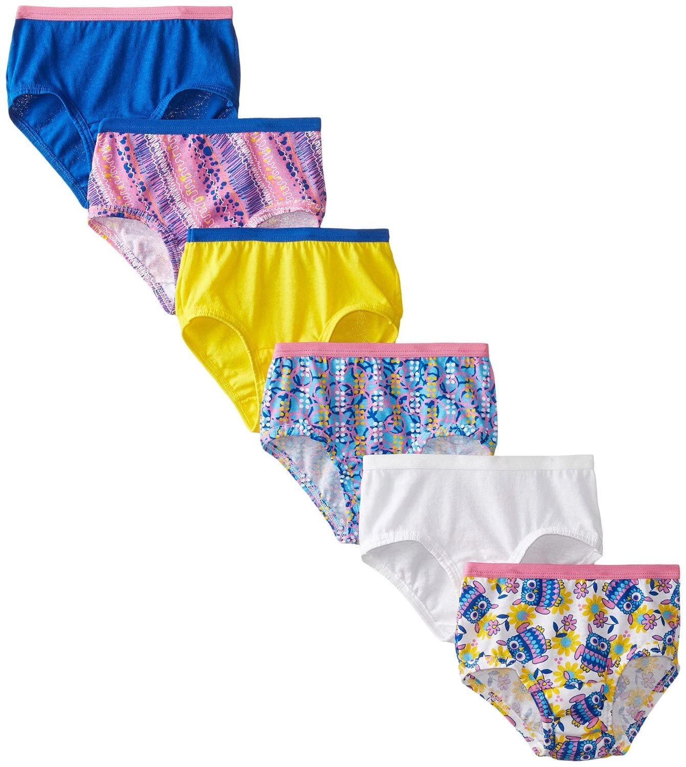 Fruit of the Loom Girl's 6 Cotton Brief Panties, Assorted (11 Pack)