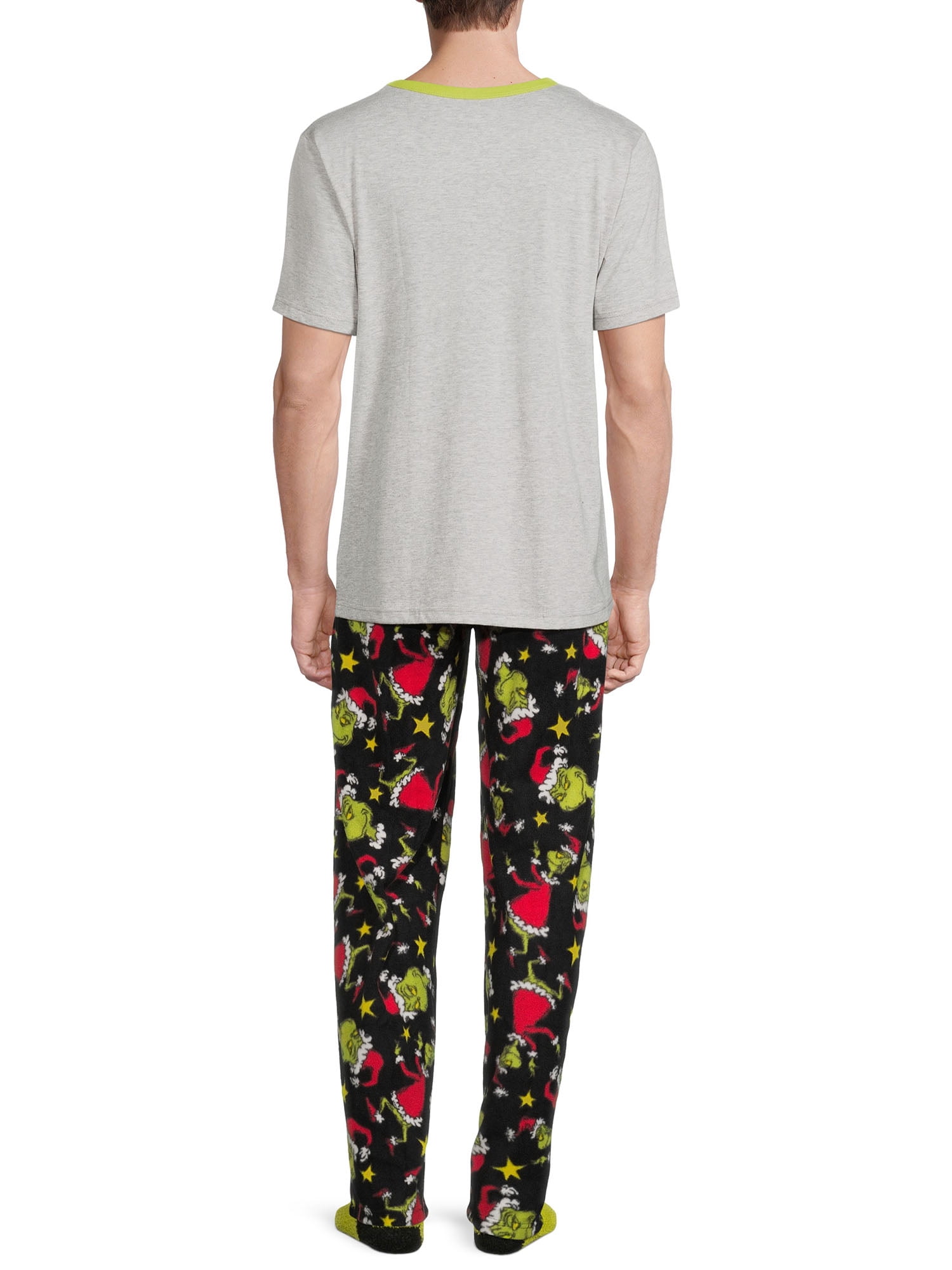 Dr. Seuss, Adult Mens, Grinch Pajamas Sleepwear Sets, Sizes S-2XL