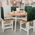 thumbnail image 3 of Green Forest Chair Covers Set of 1 Pine Trees Forest Summer Landscape Chair Back Covers Stretch Removable Washable Slipcovers Protector for Dining Room Kitchen Party Decor, 3 of 9