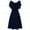 Dark Blue, variant on Women Formal Wedding Bridesmaid High-waist Party Ball Prom Gown Cocktail Dress