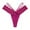 Purple, variant on Bigersell Cheeky Panties Clearance Crotchless Underwear Seamless Panty Style P-118 Polyester Cheeky Panties Lace Thongs Ladies Briefs High Waist Women's Bikini Panties Red M