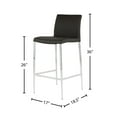thumbnail image 2 of Delta Modern Leatherette & Chrome Counter Stool - Contract Grade, 2 of 5