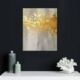 thumbnail image 4 of Nawypu Modern Abstract Wall Art Grey and Gold Yellow Room Decor Neutral Canvas Print with Light Industrial Style Artwork Pictures for Office Home Living Room Bedroom Men Gift, 4 of 4