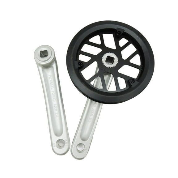 Ysmooiuy Single Speed 32T Chainwheel Crankset Aluminum Alloy Bicycles Crank Chain Wheel 127mm Folding Bike Chainwheel Crankset