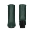 thumbnail image 5 of Unique Bargains Women's Pointed Toe Zipper Block Heels Ankle Boots, 5 of 5