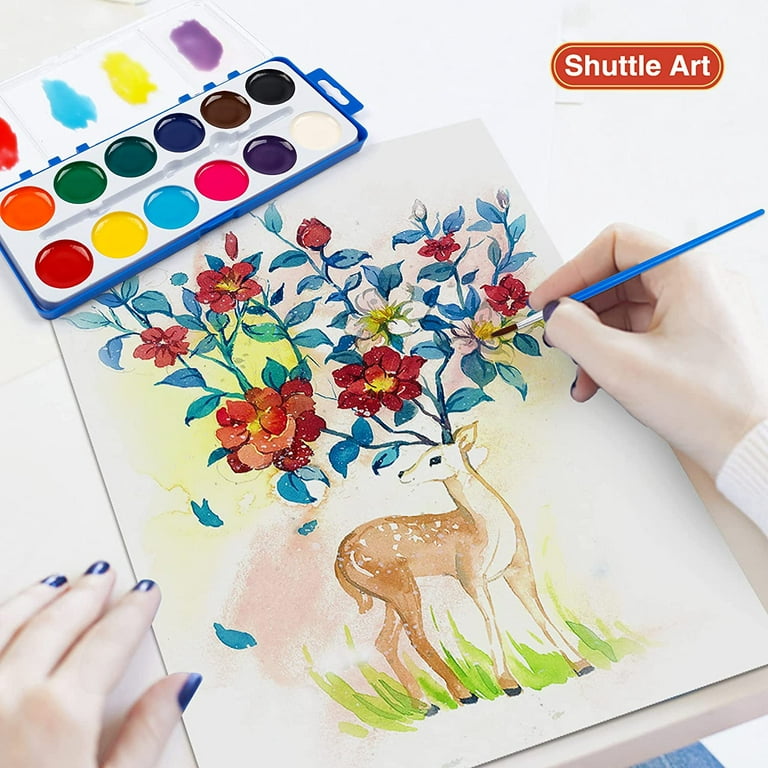 ArtCreativity Watercolor Paint Set for Kids, Set of 12, 8-Colors Paint · Art  Creativity