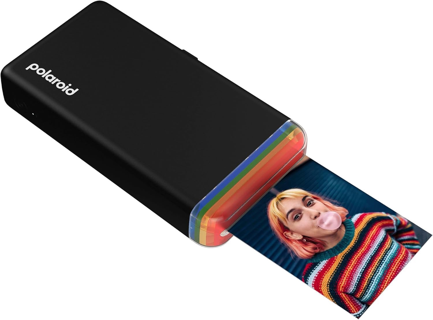 Polaroid Hi-Print - Bluetooth Connected 2x3 Pocket Phone Photo Printer Black with 2 Polaroid HiPrint 2x3 Paper Cartridges 40 Sheets + Microfiber Cloth