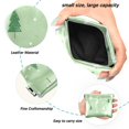 thumbnail image 2 of PU Leather Coin Purse Wallet Compact Water-Resistant Card Cases Money Organizers Green and White Christmas Tree, 2 of 7