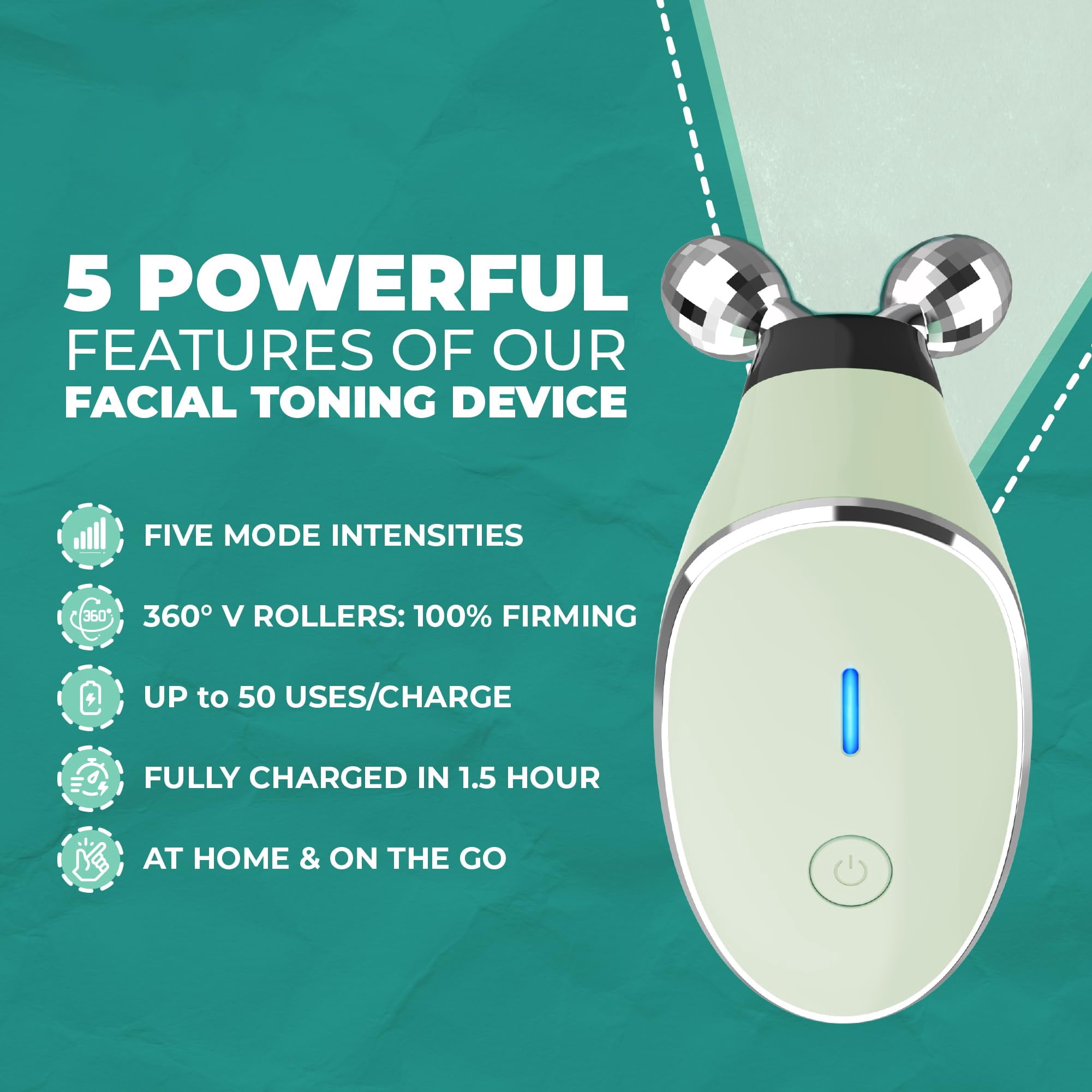 Balomy Microcurrent Facial Device, Face Massager, Face Sculpting Tool for Skin Care, Wrinkle Removal, Anti Aging, Skin Rejuvenation