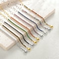 thumbnail image 6 of Fasjewly Gemstone Tenis Bracelet,18K Gold Plated Dainty Multi-colors Cubic Zirconia Chain Link Bracelet Jewellry Gifts for Women Girls, 6 of 7