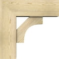 thumbnail image 3 of Ekena Millwork 8"W x 22"D x 22"H Westlake Block Rough Sawn Bracket w/ Offset Brace, Douglas Fir, 3 of 25