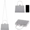 thumbnail image 3 of PIKADINGNIS Women Evening Handbag Top Handle Wedding Clutch Purse Bag Crossbody Tote Shoulder Handbags Cocktail Prom Frosted, 3 of 6