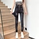 thumbnail image 2 of Pantalones vaqueros ajustados adelgazantes para mujer, prendas de vestir exteriores de verano y primavera, leggings recortados para mujer, 2 of 4