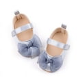 thumbnail image 2 of Mikilon Baby Girls Bow Princess Shoes Size 3-11 Months Spring and Fall Soft Bottom Shoes Casual Versatile Shoes, 2 of 8