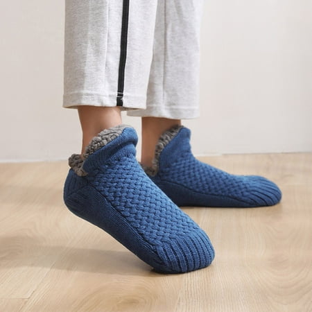 

Gotyou Socks Women Keep Warm Skateboard Sock Floor Socks Snow Socks Plus Velvet Thickening Navy 43