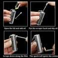 thumbnail image 3 of 1PCS Permanent Match Keychain Lighter, Forever Metal Match Lighter, Waterproof Flint Fire Starter, Fuel Not Included, Gold, 3 of 8